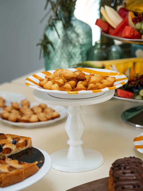 Culinary gastronomy served at the Orangerie during Roland-Garros