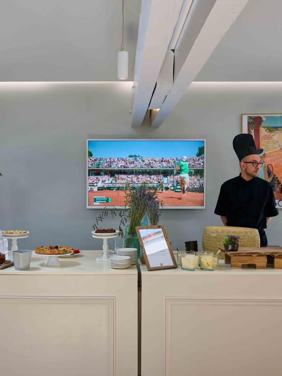 The bar in the Mezzanine area of ​​Roland-Garros