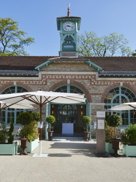 Entrance to the VIP hospitality area, the Orangerie at Roland-Garros