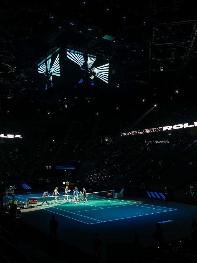 Vue sur le court de tennis de Paris Bercy photo 1