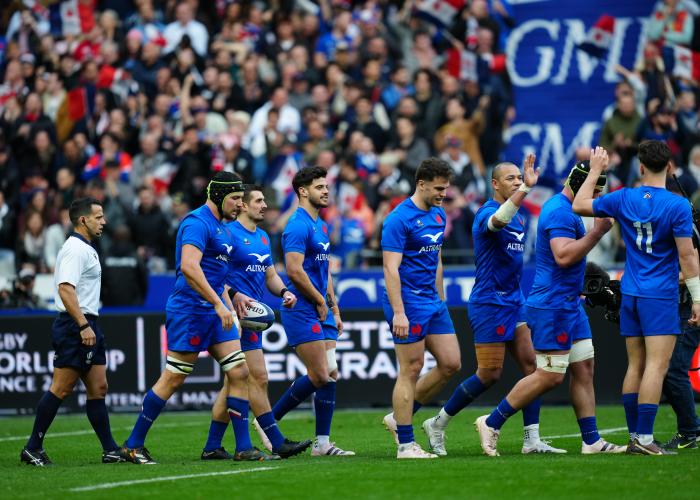 Match de rugby entre la France et le Pays de Galles pendant le Tournoi des 6 Nations